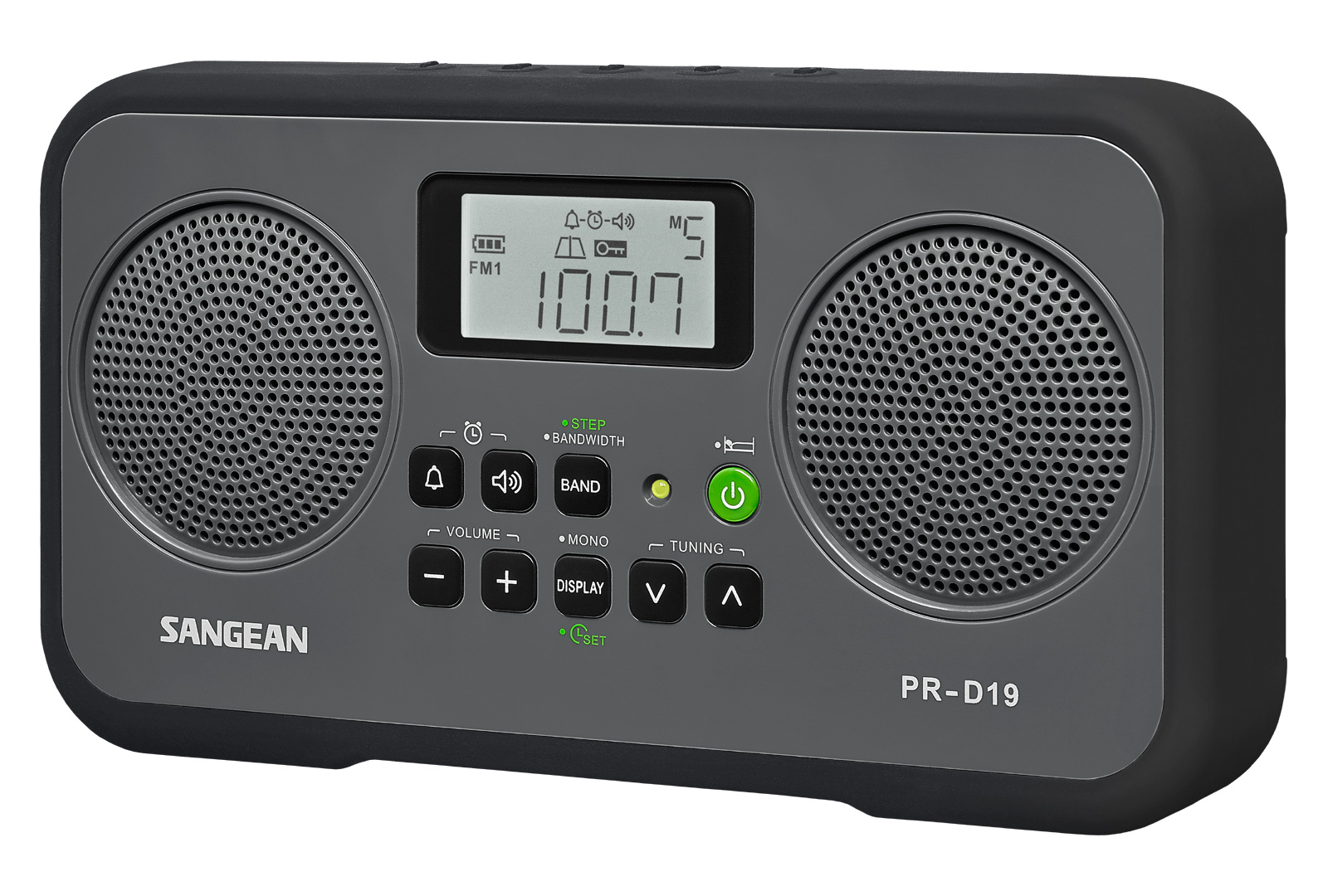 Radio portable à syntonisation numérique AM / FM-Stéréo PR-D19 - PR-D19BK - Sangean
