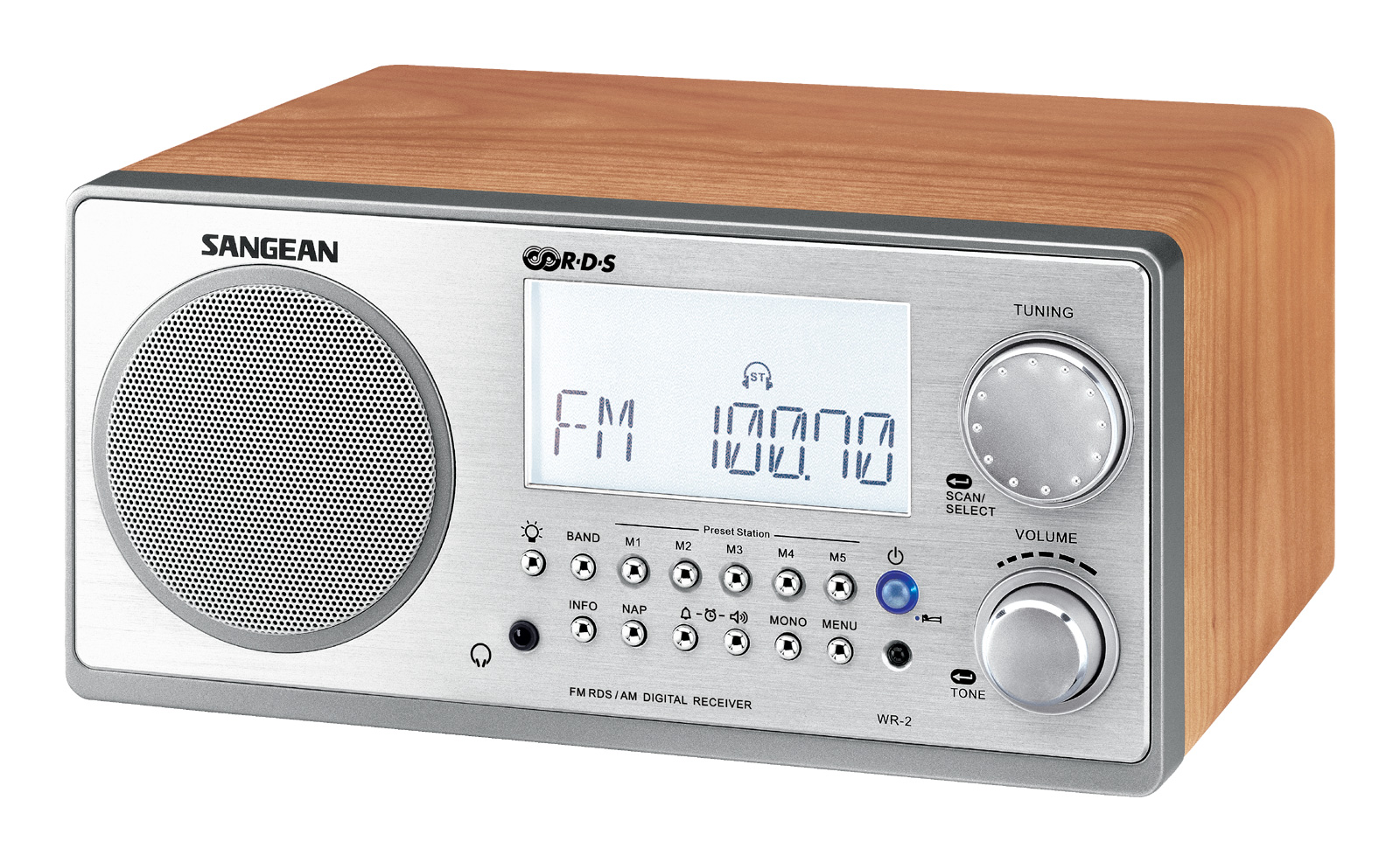 Radio de table AM / FM - Stéréo RBDS WR-2 - WR-2WL - Sangean