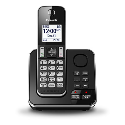Téléphone sans fil numérique avec répondeur Panasonic KX-TGD390C