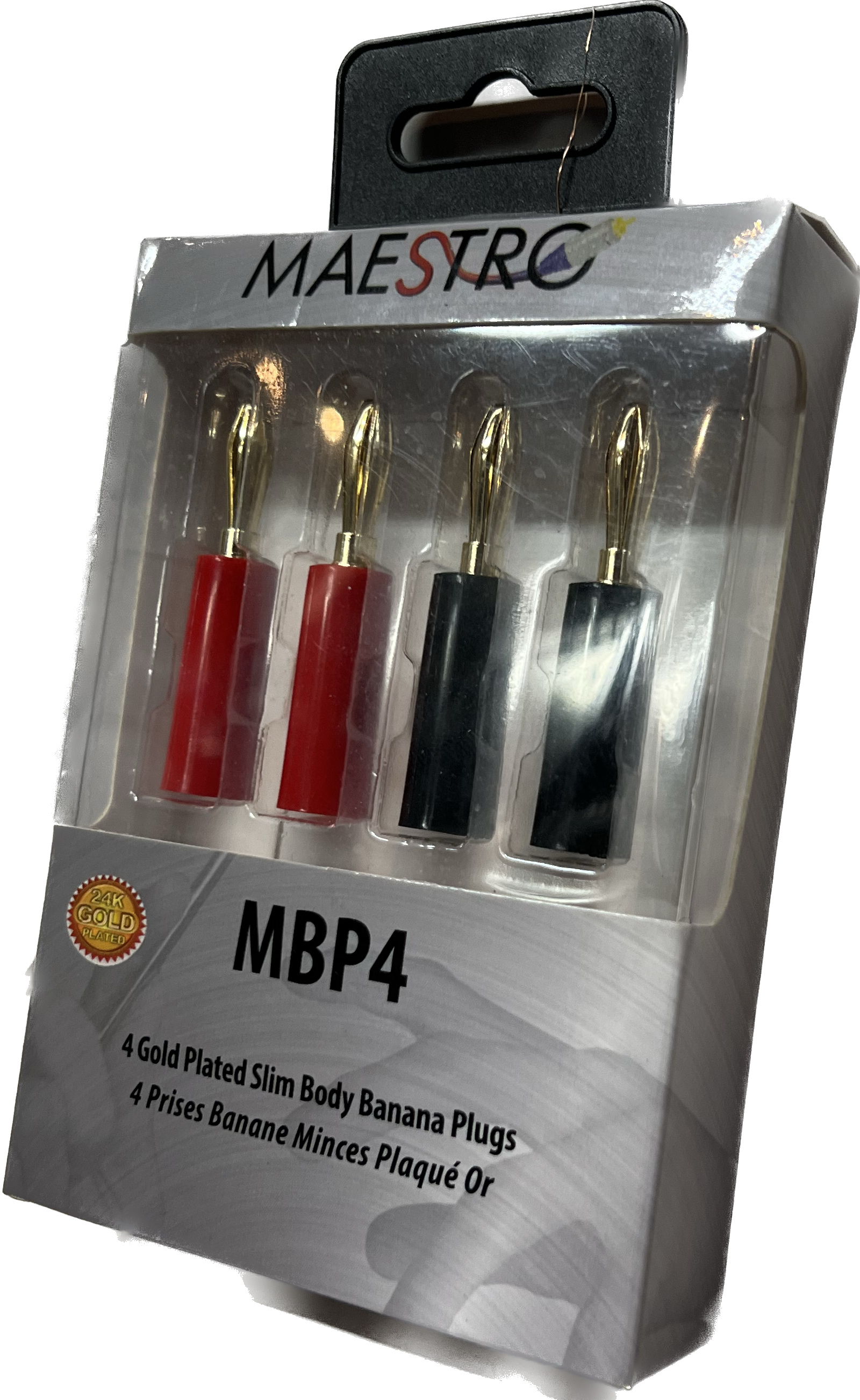 MBP4 - 4 prise banane mince or - MBP4 - Maestro
